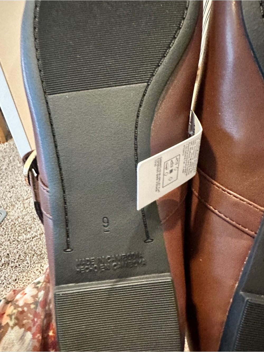 Old Navy Brown Mary Jane Flats with Buckle Strap - Picture 4 of 4